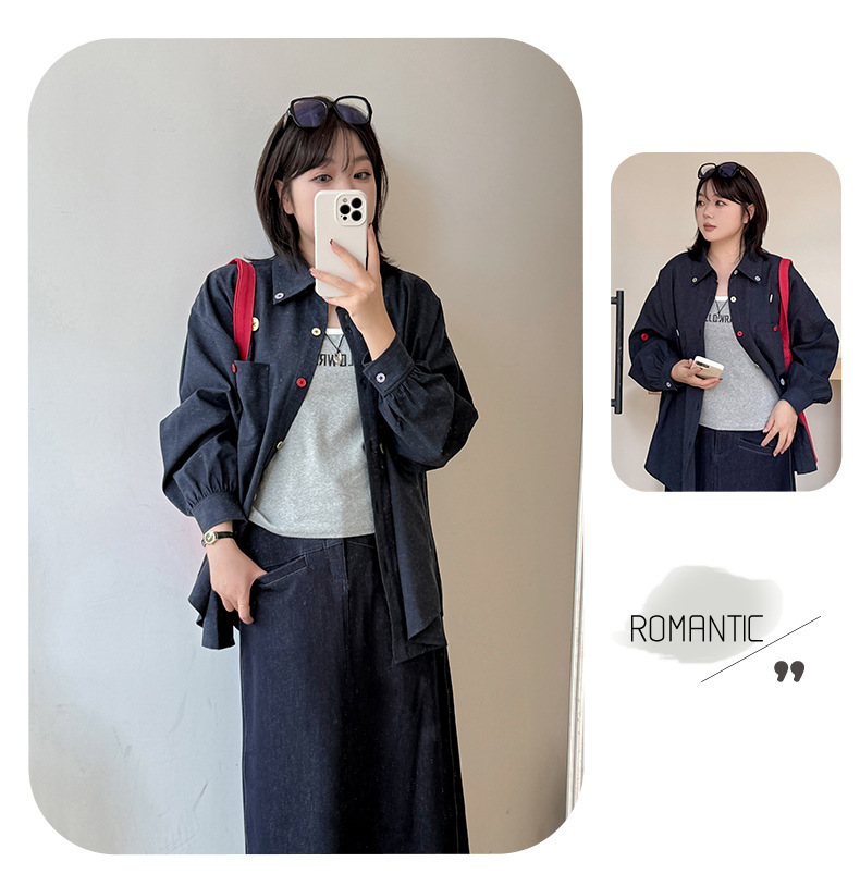 大きいサイズ レディース ラペルリネンボタンダウンカジュアルシャツ LL 3L 4L