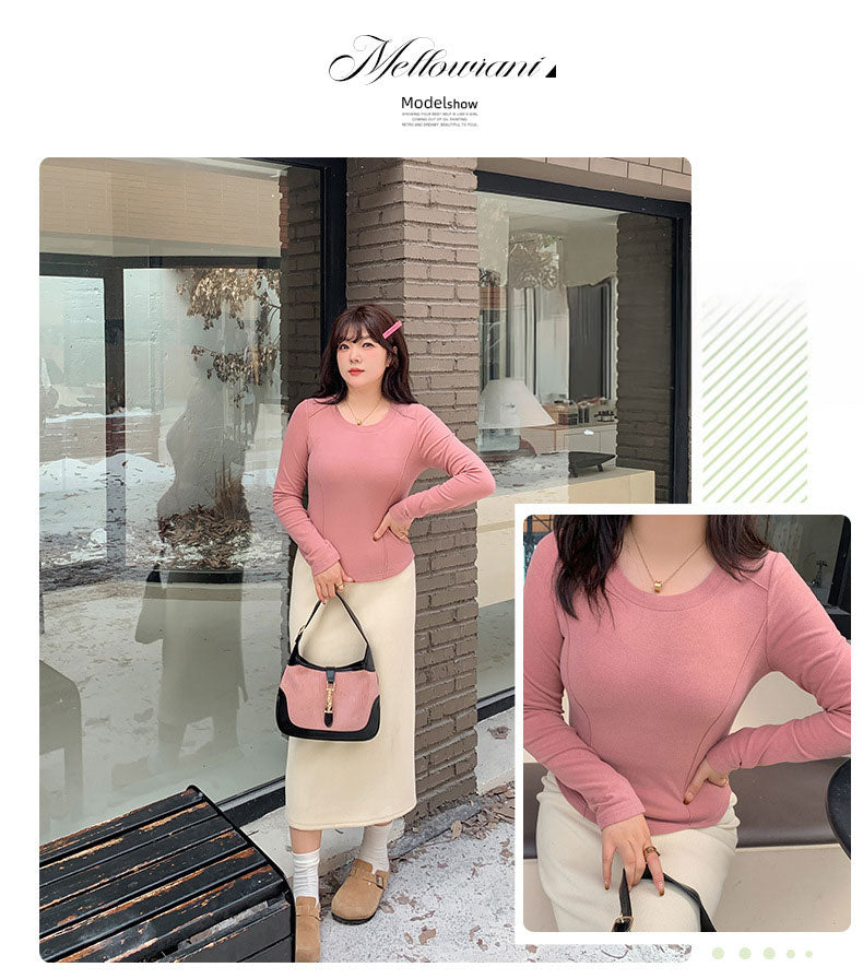 大きいサイズ レディース ストレートチューブミルキーホワイトロングスカート LL 3L 4L 5L