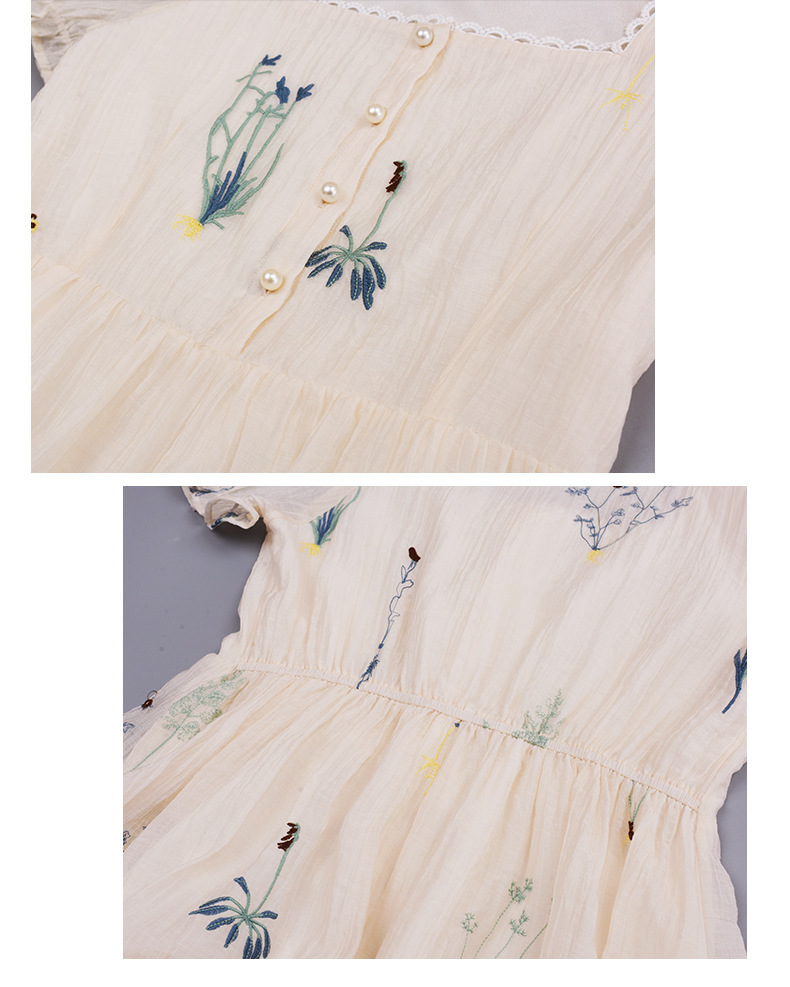 大きいサイズ レディース 花柄刺繍入りレースワンピース LL 3L 4L 5L