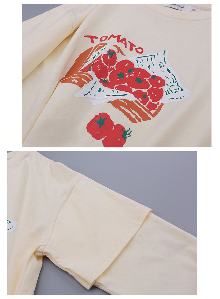 大きいサイズ レディース ラウンドネックフェイクツーピースTシャツ LL 3L 4L 5L