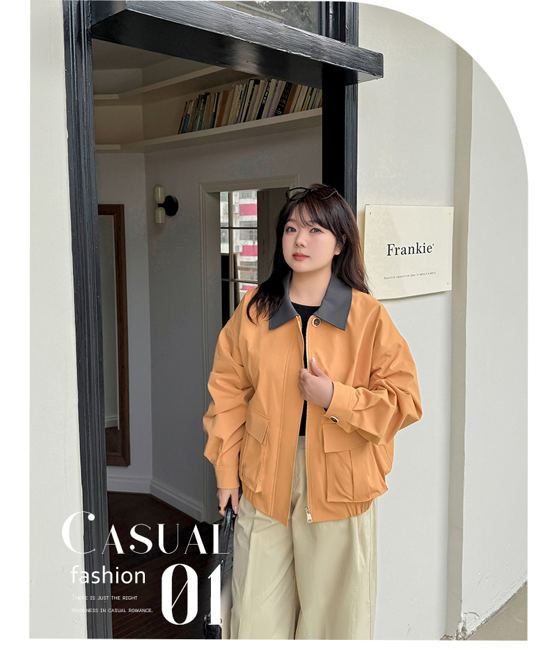 大きいサイズ レディース カジュアルショートコートバーンジャケット LL 3L 4L 5L