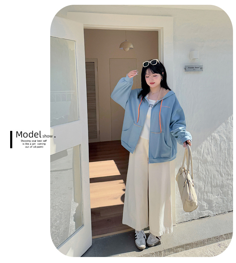 大きいサイズ レディース カーディガンニットスウェットパーカー LL 3L 4L