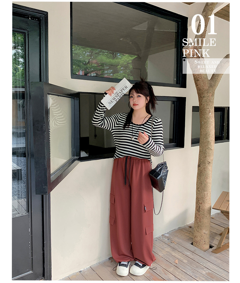 レディース ハイウエストニットワークパンツ LL 3L 4L 5L