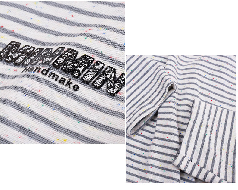 大きいサイズ レディース レインボーカラードットストライプロングTシャツ LL 3L 4L 5L
