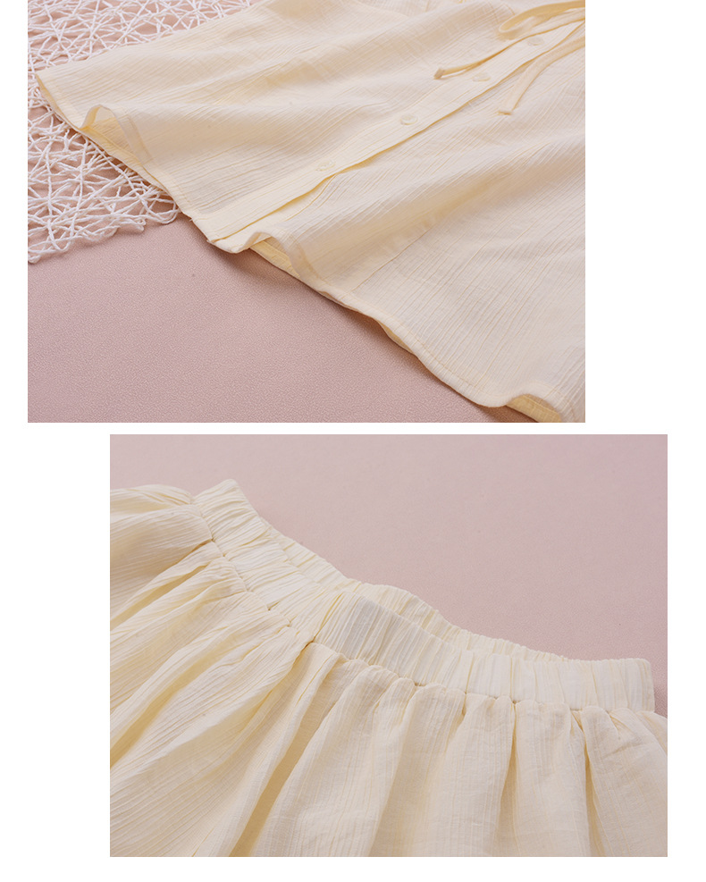 大きいサイズ レディース リボンフレンチセットアップ(トップス+ショートスカートパンツ) LL 3L 4L 5L