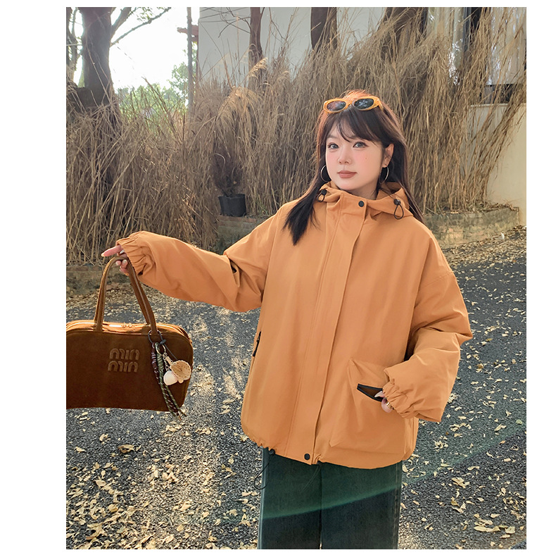 大きいサイズ レディース フード付きカジュアルキルティングジャケット LL 3L 4L 5L