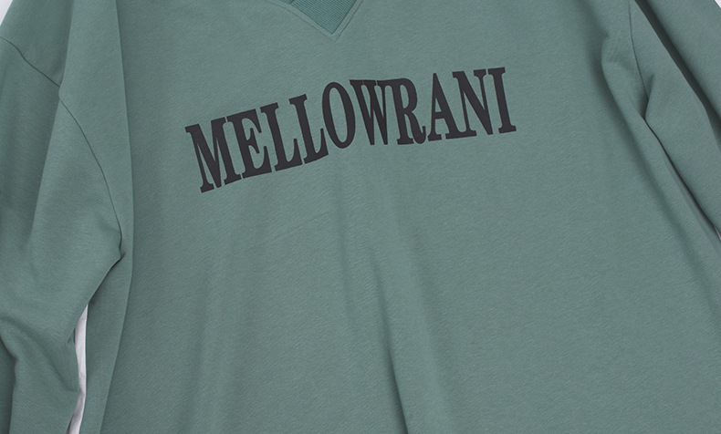 大きいサイズ レディース Vネックフェイクツーピースプルオーバースウェットシャツ LL 3L 4L 5L