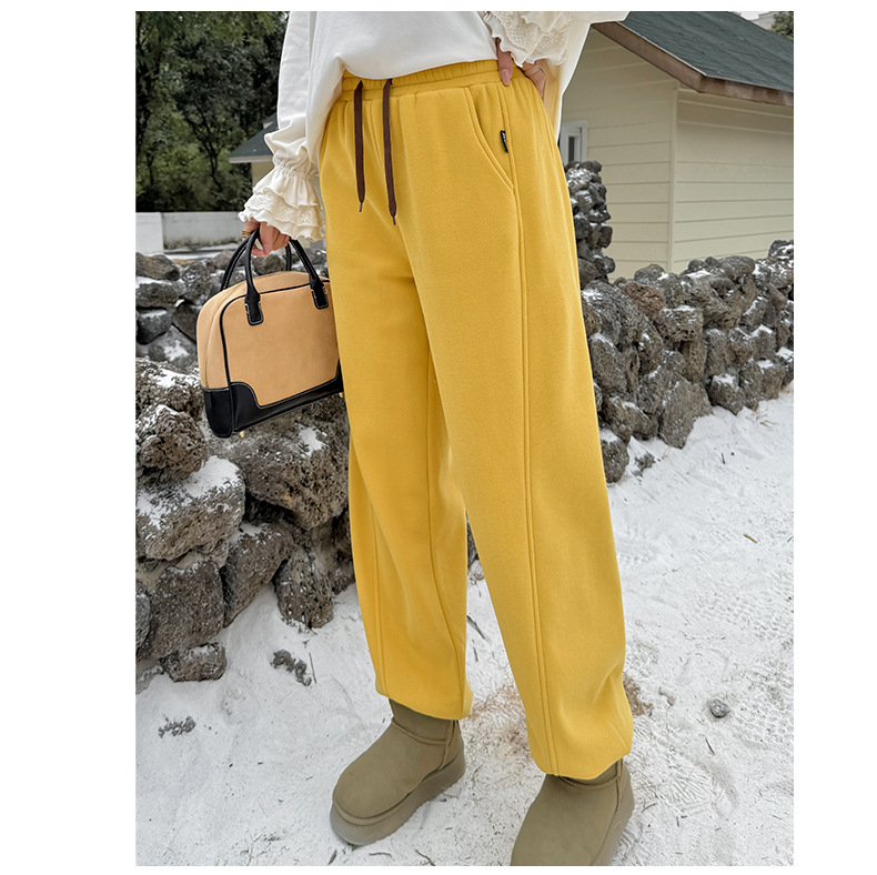 大きいサイズ レディース カラフルフリースカジュアルパンツ LL 3L 4L 5L