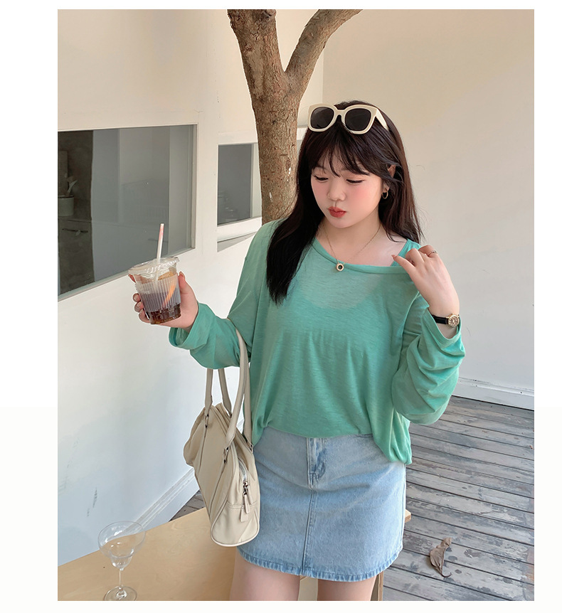 大きいサイズ レディース ルーズシースルーニット+インナー2点セット LL 3L 4L 5L