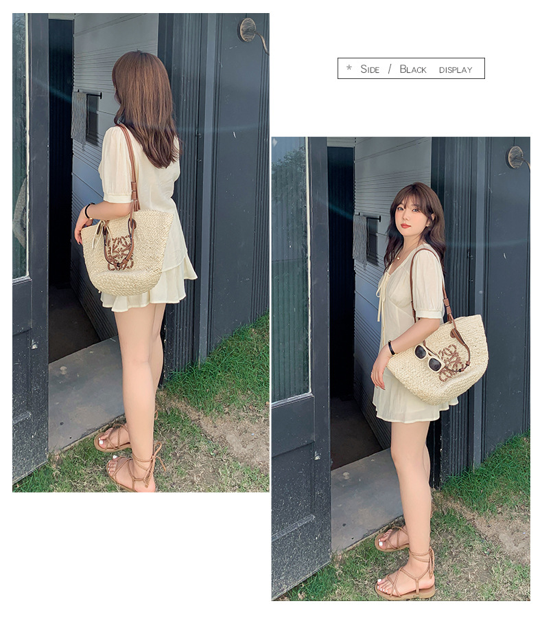 大きいサイズ レディース リボンフレンチセットアップ(トップス+ショートスカートパンツ) LL 3L 4L 5L