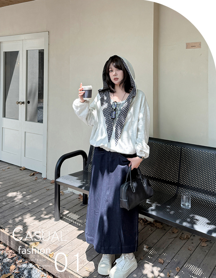 大きいサイズ レディース チェック柄リボンカジュアルパーカージャケット LL 3L 4L 5L