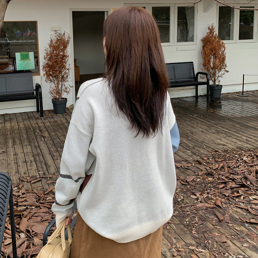 大きいサイズ レディース アーティストカジュアルルーズセーター LL 3L 4L