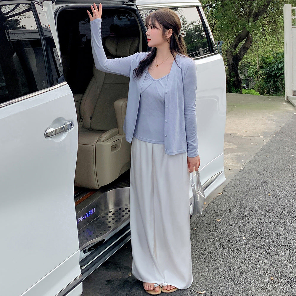 大きいサイズ レディース カーディガンキャミソールセットアンサンブル LL 3L 4L 5L