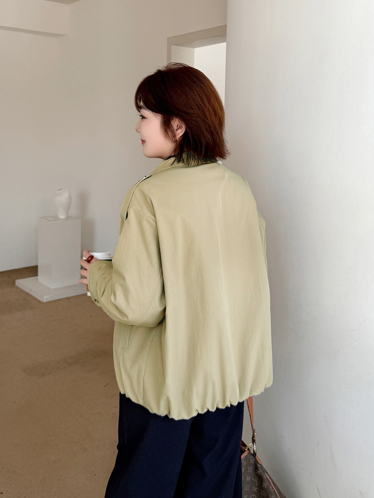 大きいサイズ レディース ワークウェアスタイルカジュアルコットンジャケット LL 3L 4L 5L