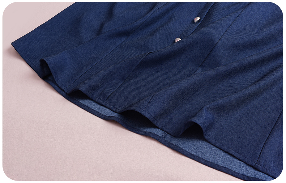 大きいサイズ レディース スクエアネックハートボタンワンピース LL 3L 4L 5L