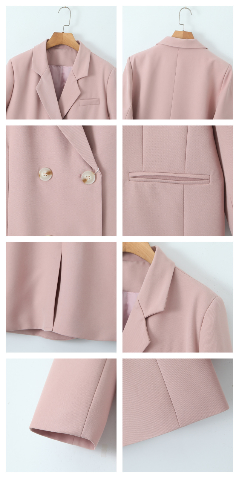 大きいサイズ レディース ダブルブレストカジュアルジャケット LL 3L 4L 5L