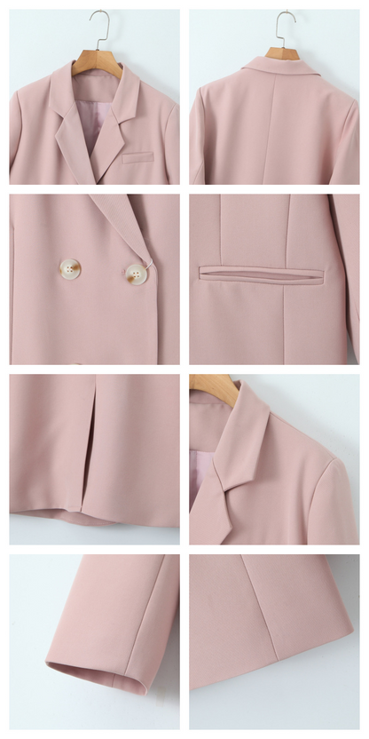 大きいサイズ レディース ダブルブレストカジュアルジャケット LL 3L 4L 5L