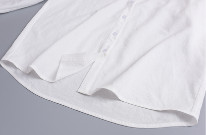 大きいサイズ レディース レースリボンフレンチホワイトブラウス LL 3L 4L 5L