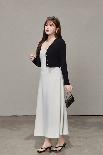 大きいサイズ レディース フレンチニットショートカーディガン LL 3L 4L