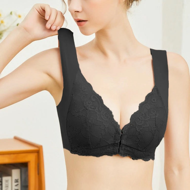 大きいサイズ レディース フロントホックシームレスブラジャー（5色） M L LL 3L 4L 5L 6L