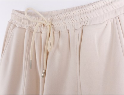 大きいサイズ レディース 刺繍ロゴニットカジュアルストレートパンツ LL 3L 4L 5L