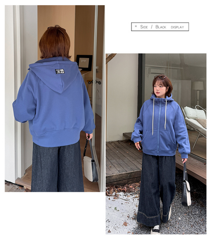 大きいサイズ レディース フードタグ付き裏地フリースニットスウェットパーカー LL 3L 4L 5L