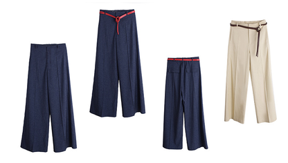 大きいサイズ レディース ストレートハイウエストレッグパンツ（ベルト別売） LL 3L 4L 5L