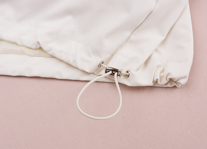 大きいサイズ レディース フード付きハイカーゴダブルジッパージャケット LL 3L 4L 5L