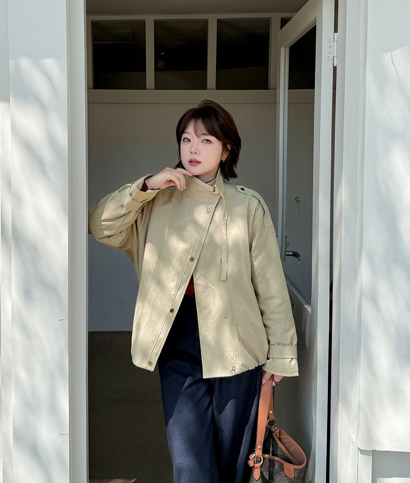 大きいサイズ レディース ワークウェアスタイルカジュアルコットンジャケット LL 3L 4L 5L