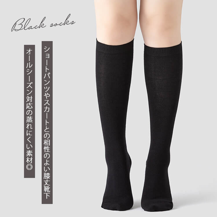 大きいサイズ レディース スリムフィット着圧ハイソックス F フリーサイズ(LL-5L)