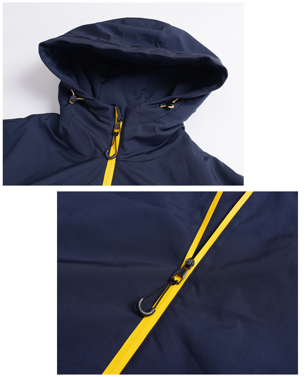 大きいサイズ レディース フード付きバイカラーパイピングカジュアルジャケット 3L 4L 5L