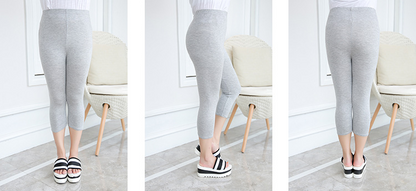 大きいサイズ レディース ゆったりフィット7分丈レギンス LL 3L 4L 5L 6L