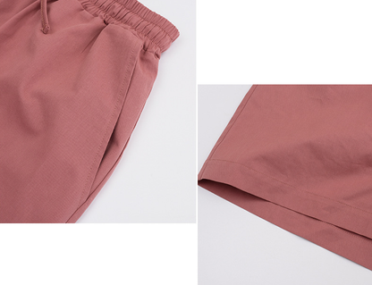 大きいサイズ レディース カジュアル無地コットンショートパンツ全4色 LL 3L 4L 5L