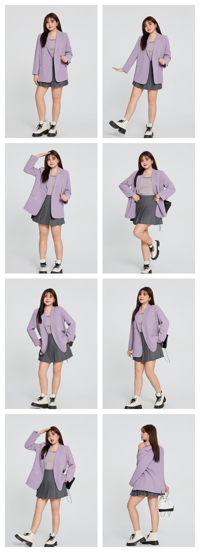 大きいサイズ レディース ダブルブレストカジュアルジャケット LL 3L 4L 5L