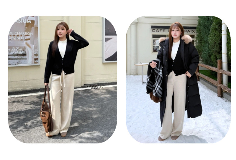 大きいサイズ レディース フェイクツーピースニットカーディガン LL 3L 4L 5L