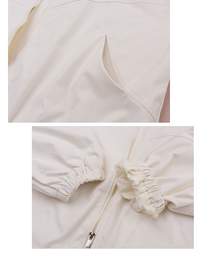 大きいサイズ レディース フード付きハイカーゴダブルジッパージャケット LL 3L 4L 5L