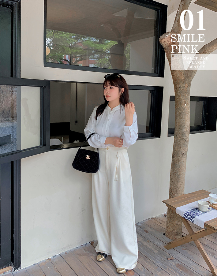 大きいサイズ レディース チャイナデザインジャカードストレートパンツ LL 3L 4L 5L