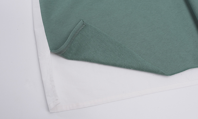 大きいサイズ レディース Vネックフェイクツーピースプルオーバースウェットシャツ LL 3L 4L 5L