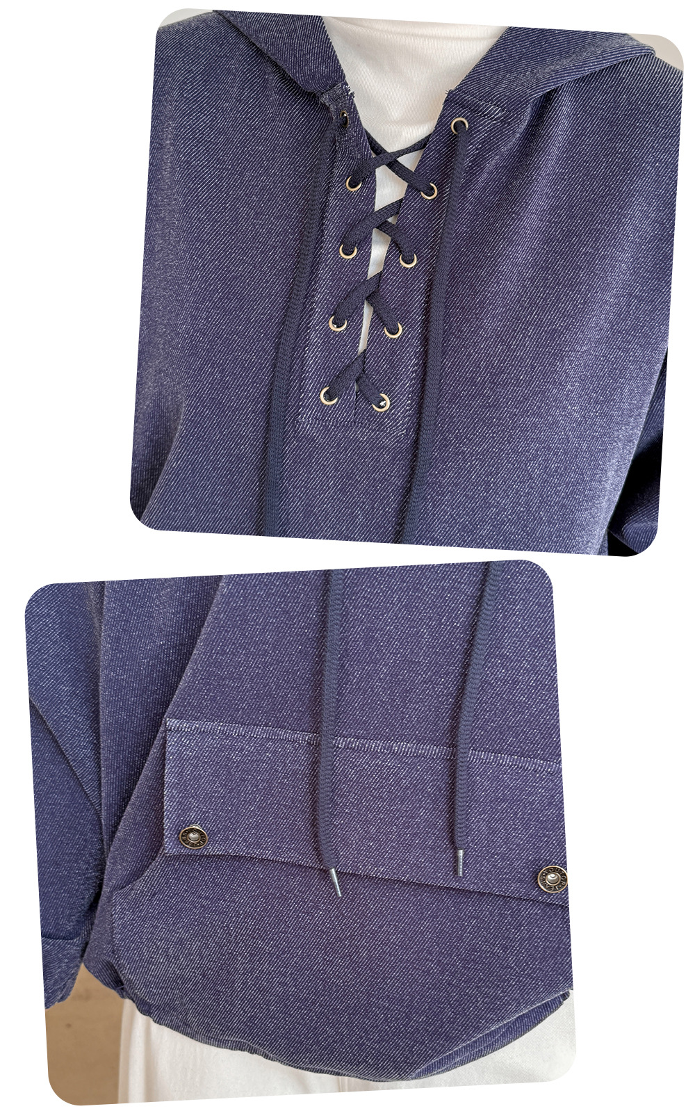 大きいサイズ レディース フード付きドローストリング厚手スウェットパーカー LL 3L 4L 5L