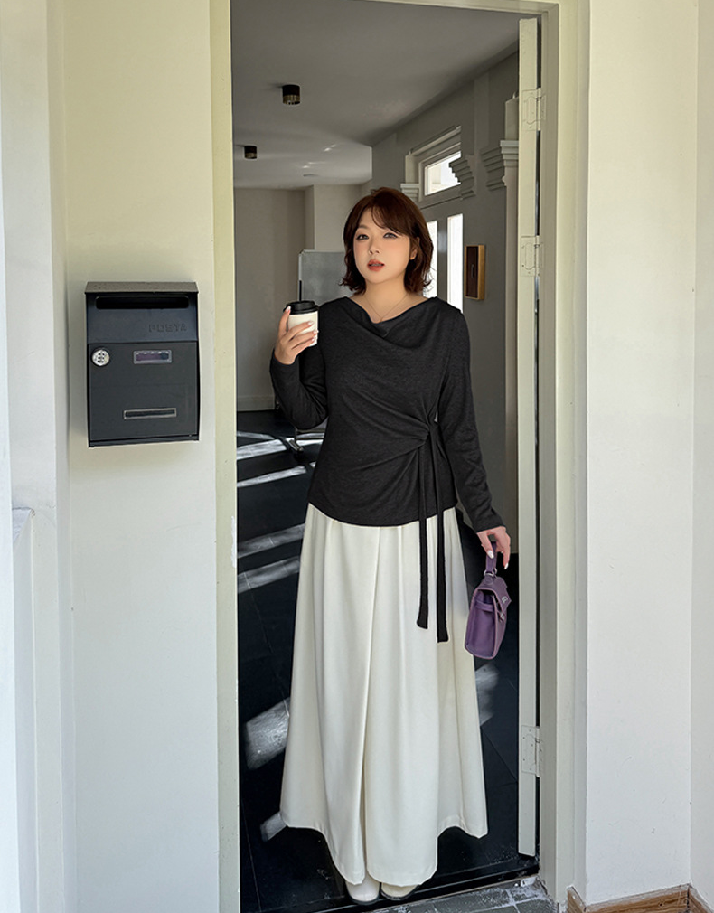 大きいサイズ レディース フレンチレトロスタイルウエストタイトップス LL 3L 4L 5L