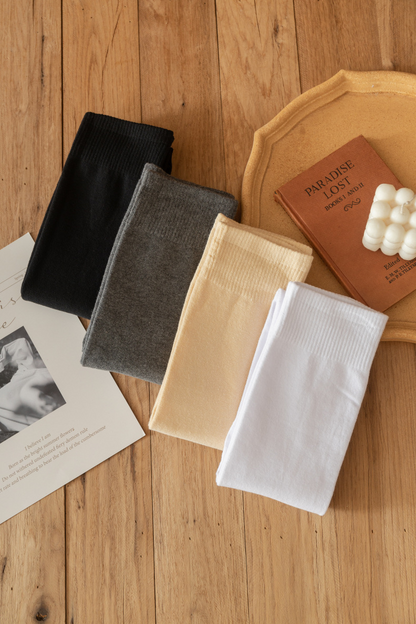 大きいサイズ レディース 滑り止め付きニーハイソックス F フリーサイズ(LL-4L)