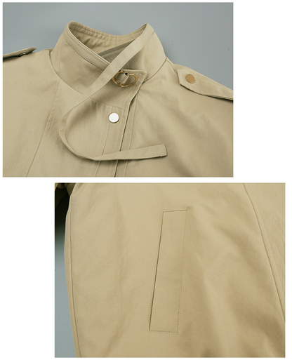 大きいサイズ レディース ワークウェアスタイルカジュアルコットンジャケット LL 3L 4L 5L