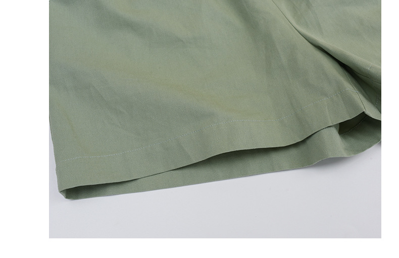 大きいサイズ レディース カジュアル無地コットンショートパンツ全4色 LL 3L 4L 5L