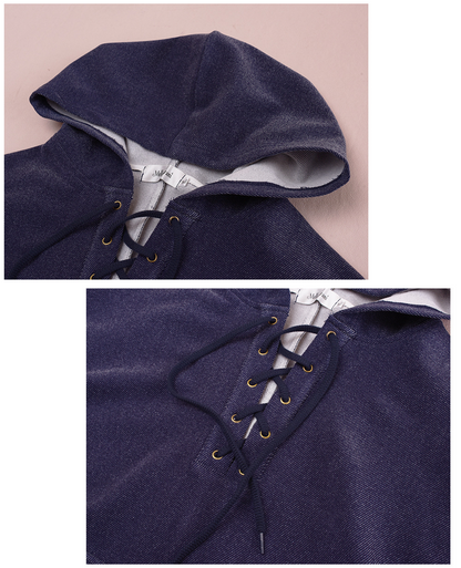 大きいサイズ レディース フード付きドローストリング厚手スウェットパーカー LL 3L 4L 5L