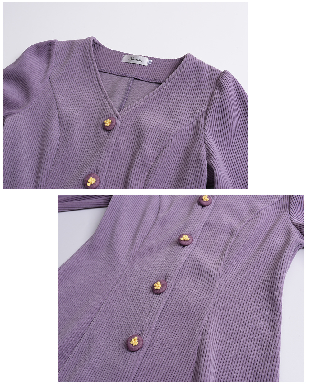 大きいサイズ レディース VネックボタンダウンAラインワンピース LL 3L 4L 5L