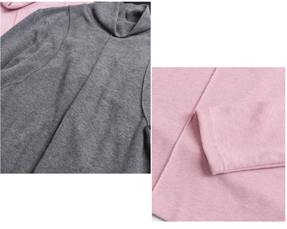 大きいサイズ レディース フロントラインタートルネック起毛ニットインナー LL 3L 4L 5L