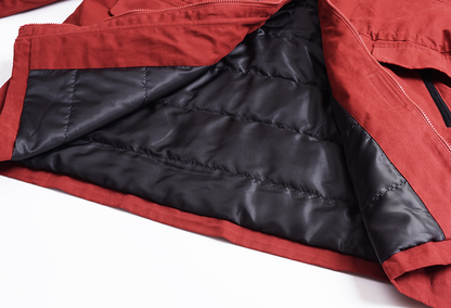 大きいサイズ レディース フード付きウエスト絞りキルティング中綿ジャケット 3L 4L 5L