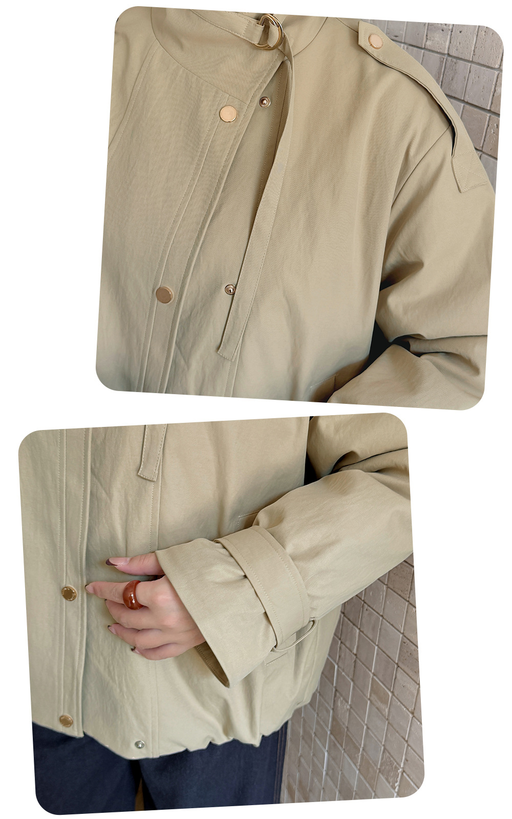 大きいサイズ レディース ワークウェアスタイルカジュアルコットンジャケット LL 3L 4L 5L