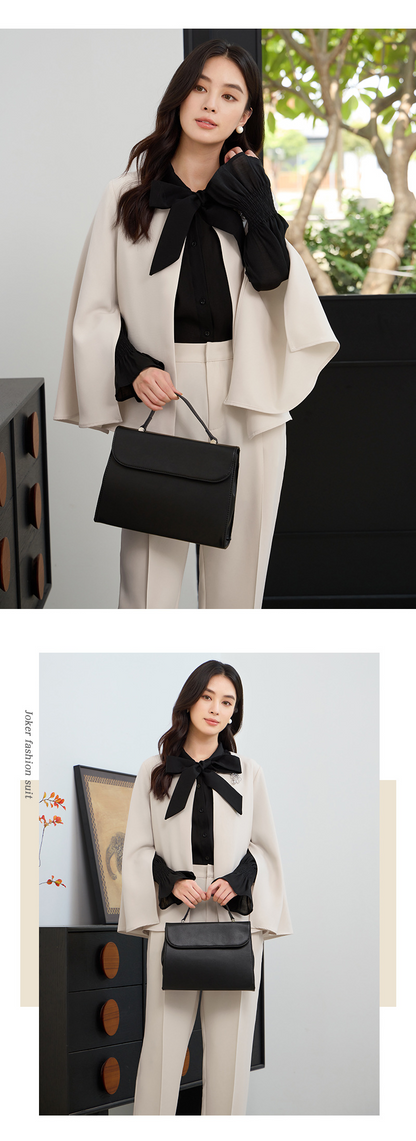 大きいサイズ レディース ケープ風フレアスリーブエレガントセットアップ L LL 3L