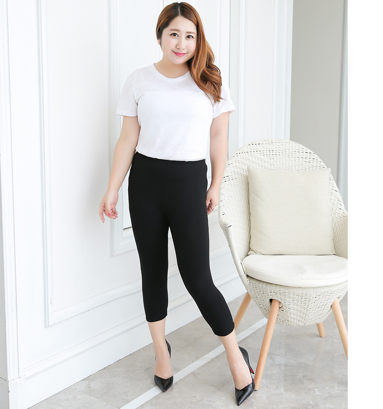 大きいサイズ レディース ゆったりフィット7分丈レギンス LL 3L 4L 5L 6L